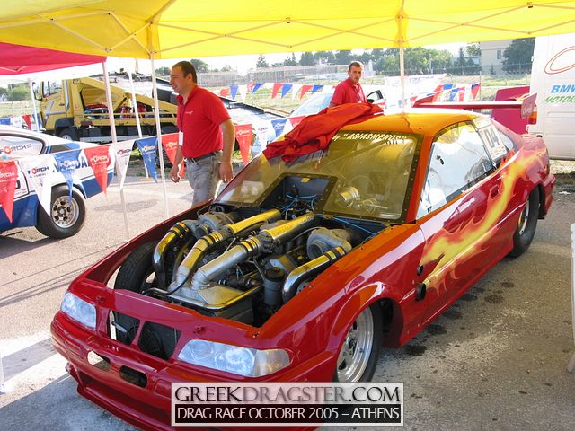 Nikos Foskolos BMW V8 (c) www.greekdragster.com - The Greek Dragster Site